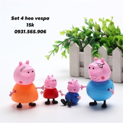 Con Heo - Lợn Nhựa - PKD - Set 4 - Gia Đình