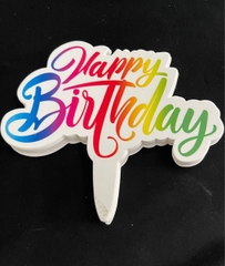 Set Cắm Giấy Hoạt Hình Phụ Kiện Trang Trí Bánh - CHỮ LỚN HAPPY BIRTHDAY 50 THẺ