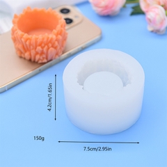 Khuôn Silicon - Chậu Cây - Vỏ Đá 6cm Cao 3.5cm