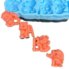 Khuôn Silicon Chữ Baby Gấu 4c