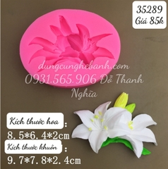 Khuôn Silicon - Chùm Hoa Lan Lyly - Kèm Lá 8.5cm