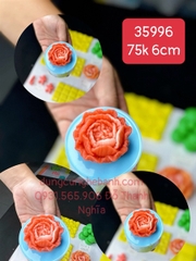 Khuôn Silicon - Hoa Cúc Xuyến Chi C5 - Cánh Thẳng - 6cm