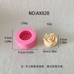 Khuôn Silicon - Hoa Hồng Nở - 7cm A3