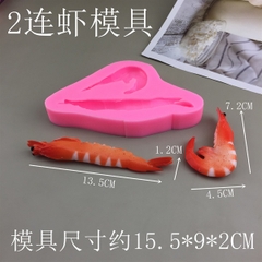 Khuôn Silicon - Biển - Tôm 2ct