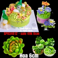 Khuôn Silicon - Sen Đá Nở - 6.3cm - Tầng