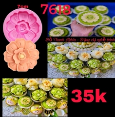Khuôn Silicon - Hoa Cúc Dẹp - 7cm