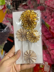 Set Cắm Quạt Phụ Kiện Trang Trí Bánh