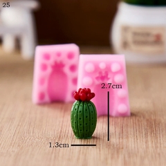 Khuôn Silicon - Sen Đá 2 Mảnh Khía 2.7cm