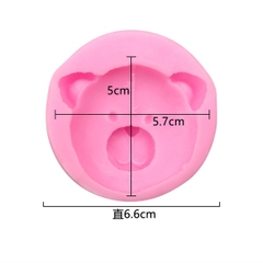 Khuôn Silicon - Động Vật - Gấu Mặt 5.7cm