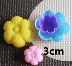 [10 cup] Khuôn Silicon - Cup Set 3cm - M23 - Mai Đào Nhụy 6c