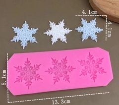 Khuôn Silicon - Noel - Cánh Tuyết Noel - 4.1cm Vĩ 3C