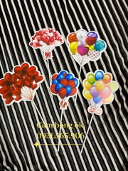 Set Cắm Bong Bóng Phụ Kiện Trang Trí Bánh