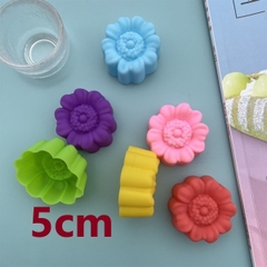 [10 cup] Khuôn Silicon - Cup Set 5cm - M13 - Cúc Tim 5c