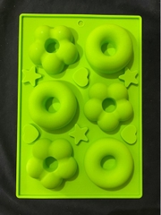 Khuôn Silicon - Donut - Hoa Sao 6.7cm 6c