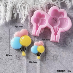 Khuôn Silicon - Bong Bóng Chùm 2c 5cm