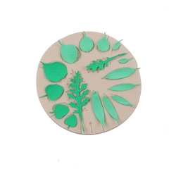 Khuôn Silicon - Lá Nhọn + Bầu 17c