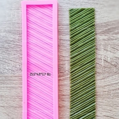 Khuôn Silicon - Lá Chuối - Dài 25.5x4.8cm