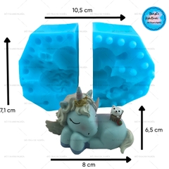 Khuôn Silicon - Động Vật - Ngựa Pony 2 Mảnh Nằm 8cm