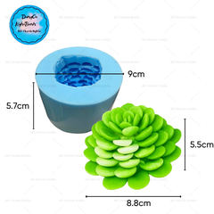 Khuôn Silicon - Sen Đá TIA - Liên Đài 9x5.5cm M4