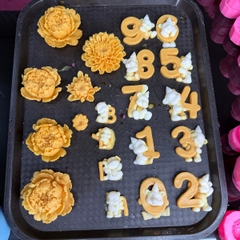 Khuôn Silicon - Số Gấu Số 5 (0-9)