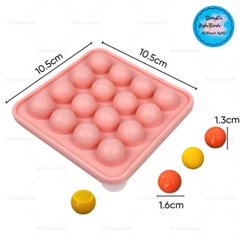 Khuôn Silicon - Vĩ Bi Tròn 16C 1.6cm