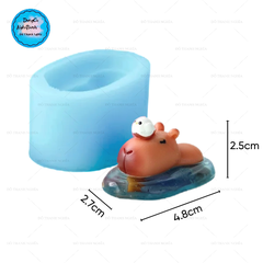 Khuôn Silicon - Động Vật - Capybara 1 Mảnh Bơi Phao