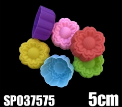 [10 cup] Khuôn Silicon - Cup Set 5cm - M34 - Hoa Cúc Sọc