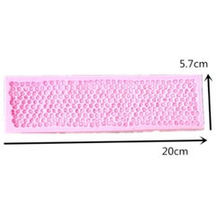 Khuôn Silicon - Viền Mảng Họa Tiết - Kim Tuyến 19x5cm