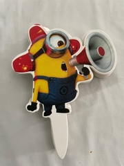 Set Cắm Giấy Hoạt Hình Phụ Kiện Trang Trí Bánh - MINIONS LOA 50 THẺ