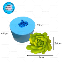 Khuôn Silicon - Sen Đá TIA - Cánh Tia Xoay 6.5cm