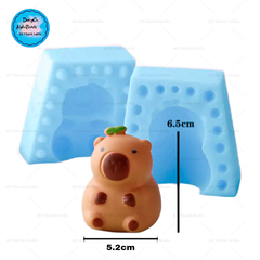 Khuôn Silicon - Động Vật - Capybara 2 Mảnh Mầm Xanh