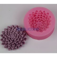 Khuôn Silicon - Hoa Cúc Thược Dược - Cánh Thẳng - 8.3cm