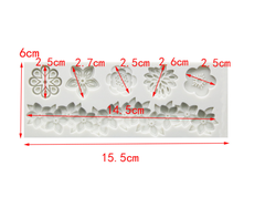 Khuôn Silicon - Viền Chuỗi Dây - Sợi Hoa 14.5cm