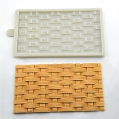 Khuôn Silicon - Viền Mảng 2D - Đan Giỏ Sợi Mì 18x11cm