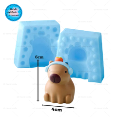 Khuôn Silicon - Động Vật - Capybara 2 Mảnh Tai Nghe