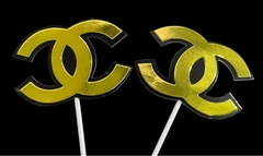 Set Cắm Logo Chanell Phụ Kiện Trang Trí Bánh