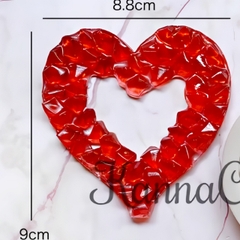 Khuôn Silicon- Vòng Tim Đá 8.8cm