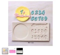 Khuôn Silicon - Số 0-9 - Số Bảng Tròn