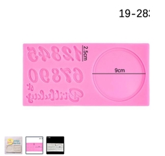 Khuôn Silicon - Số 0-9 - Số Bảng Tròn