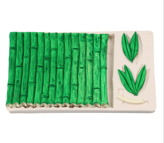 Khuôn Silicon - Viền Mảng Họa Tiết - Hàng Tre Trúc - 13.8x10.8cm