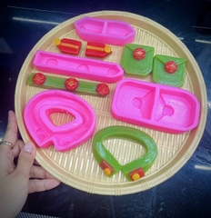 Khuôn Silicon - Chú Bộ Đội - Set 4 Món