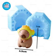 Khuôn Silicon - Động Vật - Capybara 2 Mảnh Đội Cá