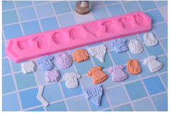 Khuôn Silicon - Quần Áo - Mini 8c