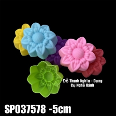 [10 cup] Khuôn Silicon - Cup Set 5cm - M37 - Hoa Hướng Dương