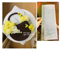 Khuôn Silicon - Viền Mảng 2D - Tia Lên Giỏ Hoa 31x10cm