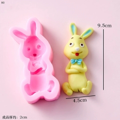 Khuôn Silicon - Động Vật - Con Thỏ 9.5cm