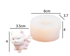 Khuôn Silicon - Động Vật - Mèo Cáo Nháy Mắt 3.5cm