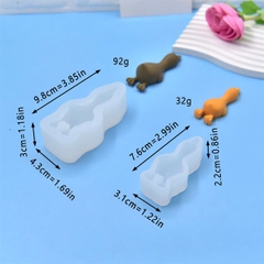 Khuôn Silicon - Động Vật - Vịt - Nằm Dài 7.8cm