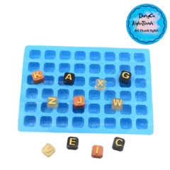 Khuôn Silicon - Chữ K Số - 2cm - Bậc Vuông