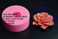 Khuôn Silicon - Hoa Sen Thái Nở - 10.5cm - Nụ Hồng
